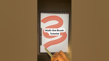 Multi Line Brush #procreate #digitalart