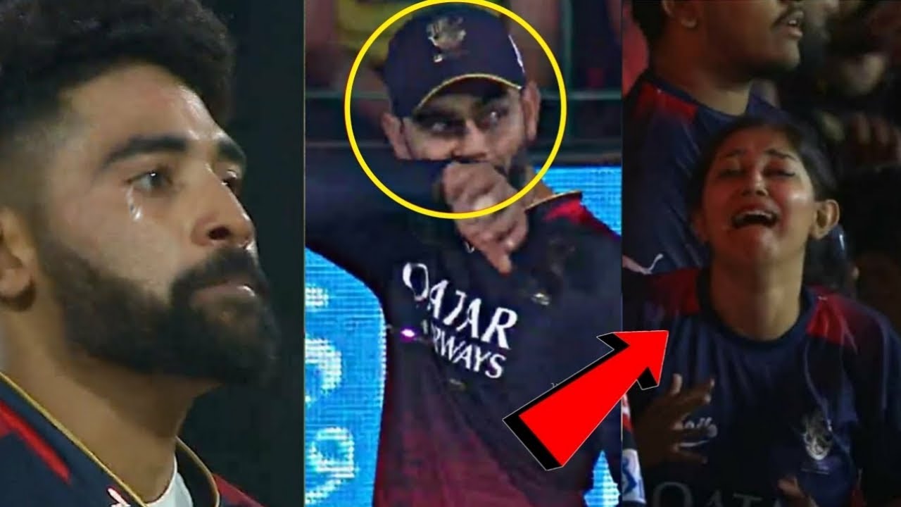 Virat Kohli and Siraj crying after RCB lost match against GT | RCB vs ...