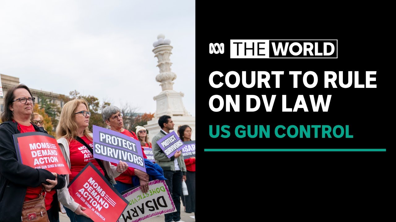 Domestic violence survivors watching as gun control case heads to US