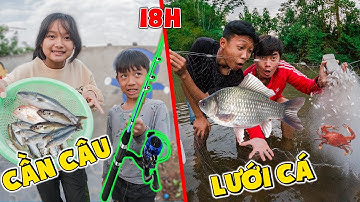 Thái Chuối | Thử Thách Bốc Thăm Sinh Tồn Theo Dụng Cụ Rổ, Lưới Vs Cần Câu