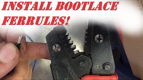 Crimp Cables The RIGHT way! Bootlace Ferrules