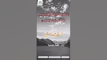 :"Surah As-Saff | Strongest Verse on Unity & Struggle | سورة الصف | Quran Short Video"