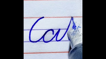 Learn cursive writing | how to learn write Cat in cursive writing | cursive handwriting practice