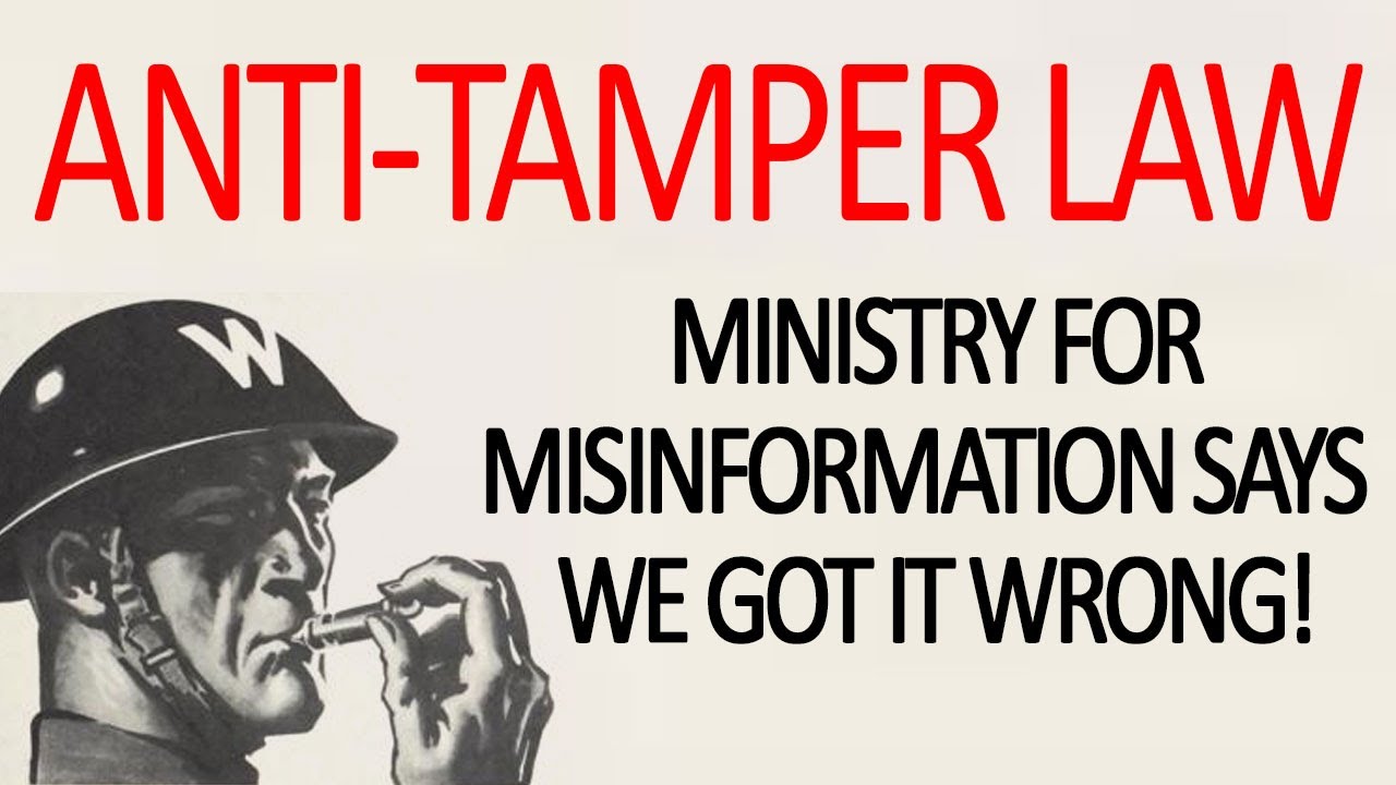 Department for Transport, proposed Car/Motorcycle ANTITAMPER LAW? Are