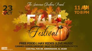 Fall Festival Animated Flyer