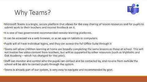 Remote Learning with Microsoft Teams