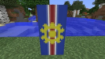 How to make the National Flag of Cabo Verde [CPV]//Minecraft