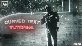 curved text tutorial ; after effects
