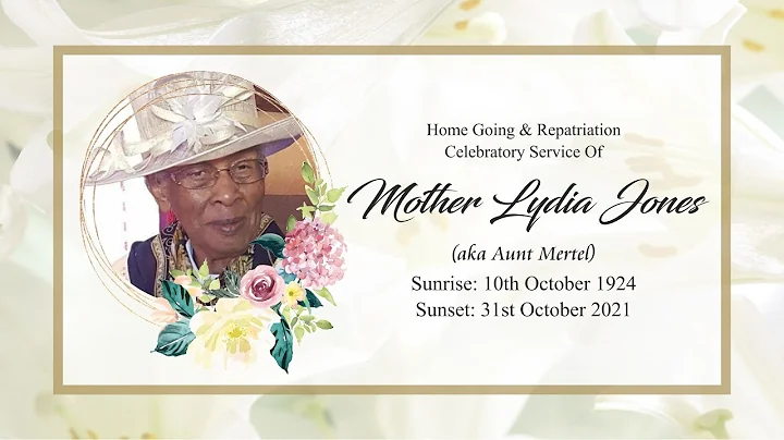 Homegoing Service of Mother Lydia Jones