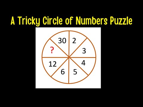 A Tricky Circle of Numbers Puzzle.