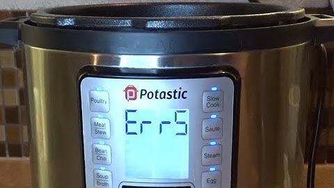 Potastic Electric Pressure Cooker Error 5