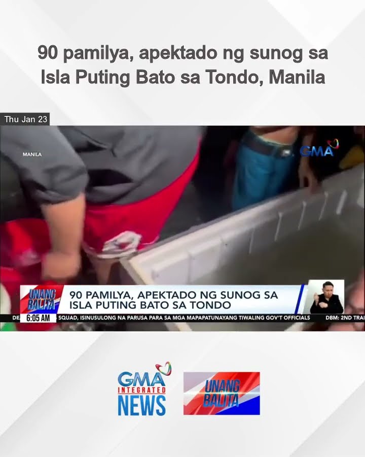 90 pamilya, apektado ng sunog sa Isla Puting Bato sa Tondo, Manila | Unang Balita
