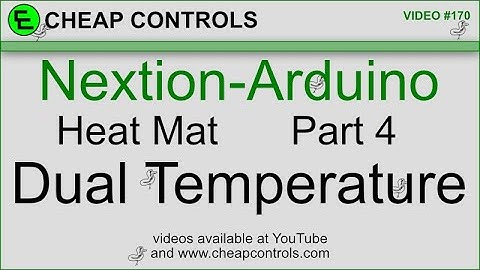 170 #nextion #arduino #tutorial controls a heat mat pt4