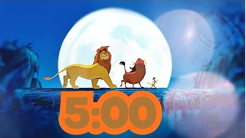5 -Minute The  Lion King Timer | Lofi Music | Diseny Countdown