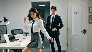 The intern works overtime and dances to relax, unawaring the CEO's watching her with great interest~