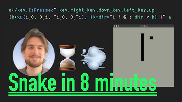 Have you ever seen code like this? Snake in BQN/raylib