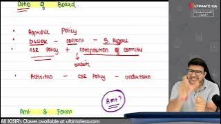Quick Revision of CSR Corporate social responsibility sec 135 of companies act 2013 | Indresh Gandhi