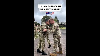 New Zealand Army: U.S. soldiers and NZ Army Pōwhiri