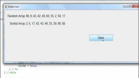 C# Edge 31 -  C# Bubble Sort using ref