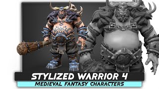 Stylized Warrior 04  Low Poly Heroes Fantasy Characters  #40