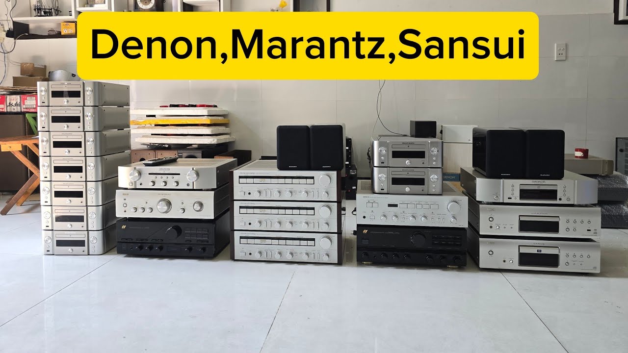 ĐÃ H. Ngày 6/2. Rất nhiều mẫu âm ly zin đẹp,Denon,Marantz,Sansui CD rẻ,Dàn mini công nghệ