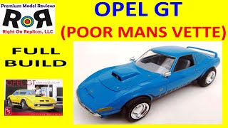 Opel GT 1:25 Scale AMT 729 -Full Kit Build & Review