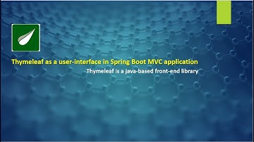 Thymeleaf and Spring Boot