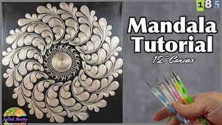 How To Make A Metallic Pinwheel Mandala Painting!