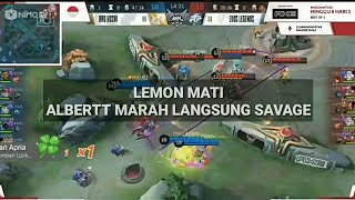 Story wa mobile legends pro player RRQ lemon mati albertt ngamuk keren terbaru