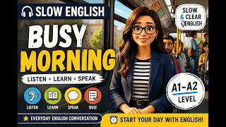 Slow English: A Busy Morning | Easy English Listening Practice | A1–A2