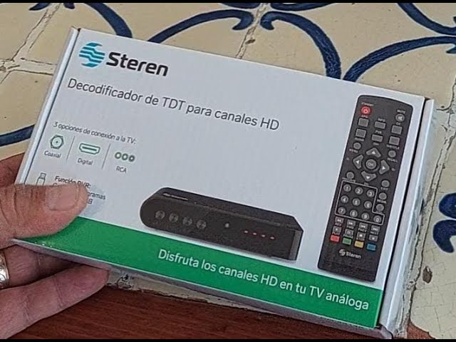 UNBOXING DECODIFICADOR STEREN CANALES HD A TV ANÁLOGA 