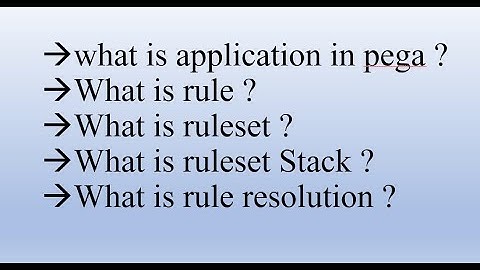 Rule Resolution in pega ? || What is rule set?