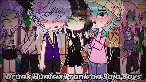 Drunk Huntrix Prank on Saja Boys // KPOP demon hunters//Gacha Club