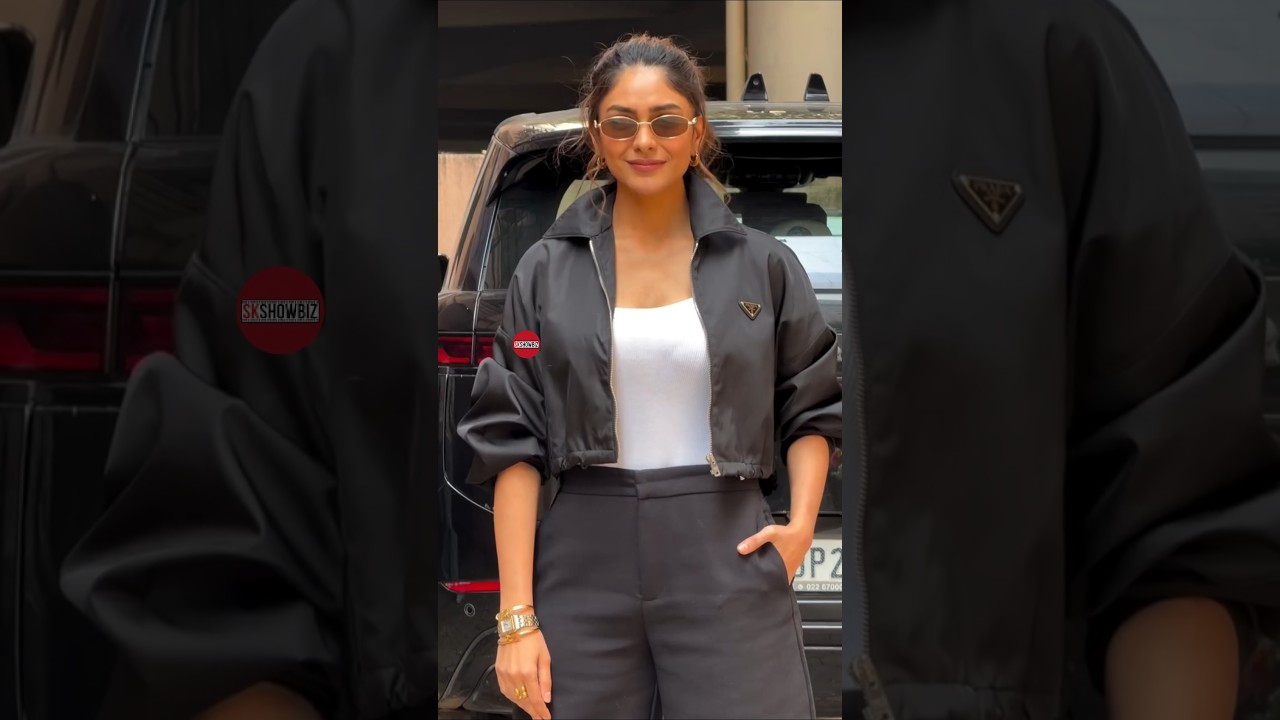 🎬 Mrunal Thakur spotted today at Do Deewane Sehar Me promotion event in Mumbai ✨