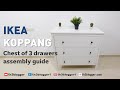 Ikea koppang chest of 3 drawers assembly instructions  very detailed
