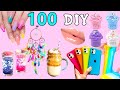 100 DIY - ПРОСТЫЕ ЛАЙФХАКИ и DIY ПРОЕКТЫ ЗА 5 МИНУТ - ДЕКОР КОМНАТЫ, ЧЕХОЛ ТЕЛЕФОНА и другое