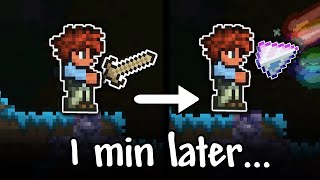 Terraria, but my weapon randomly changes every minute...