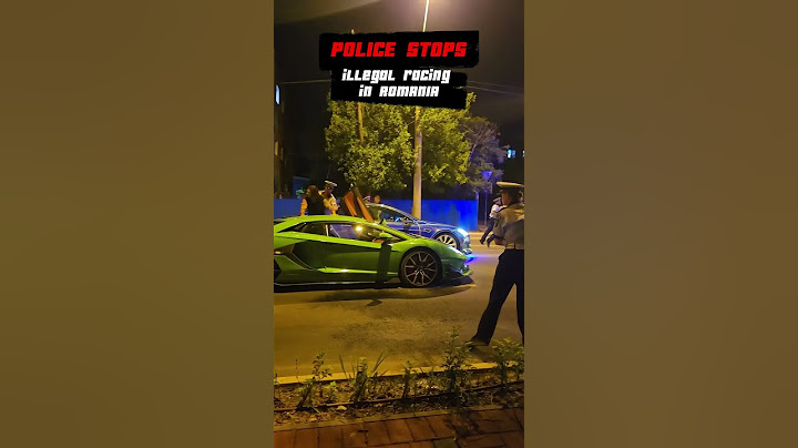 Police stops illegal racing in Bucharest, Romania