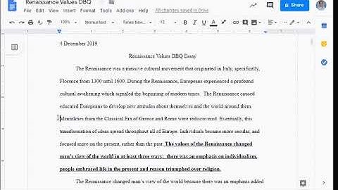 How to Write a DBQ Intro