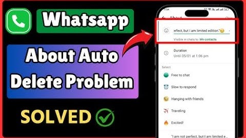 How to Fix WhatsApp About Auto Delete Problem 2025 | Set WhatsApp About Permanently (100% Working)