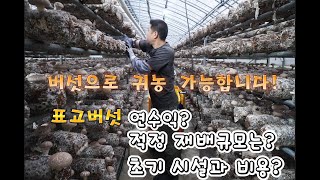 백화고 표고버섯  수익과/시설비용  현실적인 이야기