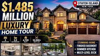 $1.485M Luxury Home Tour in Staten Island, NY | 125 Meadow Ave | Stunning New York Dream Home