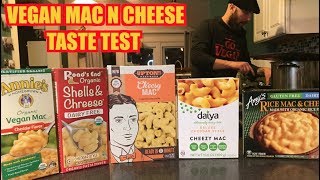 Vegan Mac N Cheese Taste Test 5 Kinds (Mukbang)