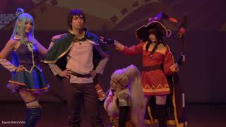 Cosplay Defile -Tenletters,Tsuki Des,Liz Joestar,Акакий-Konosuba-Мегумин, Аква, Даркнесс, Казума