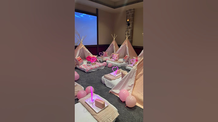 TEEPEE PREPPY SLEEPOVER PARTY