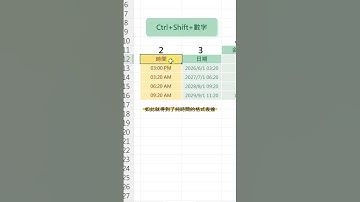Excel切換格式快捷鍵  | #Excel教學 #exceltips
