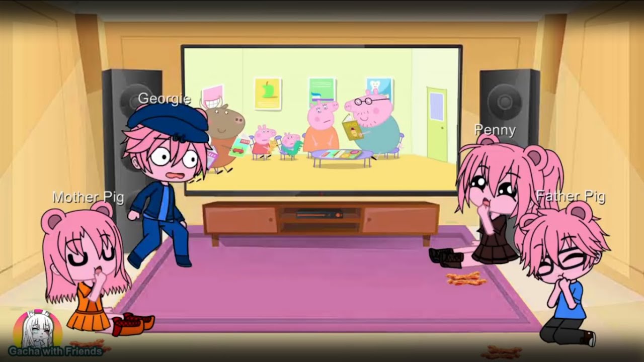 Gacha Club| 🐷 New Piggy skins react| Roblox Piggy Animation| PEPPA PIG TRY NOT TO LAUGH