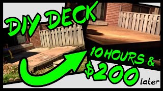 10 by 10 DIY deck build for less than $200 | DadDoes _DIY_