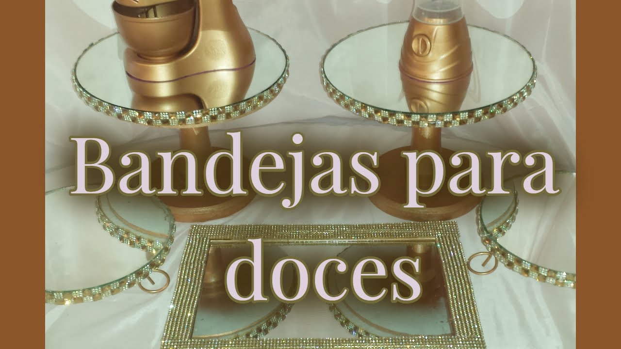 Diy - chá de cozinha gastando pouco - Bandejas para doces