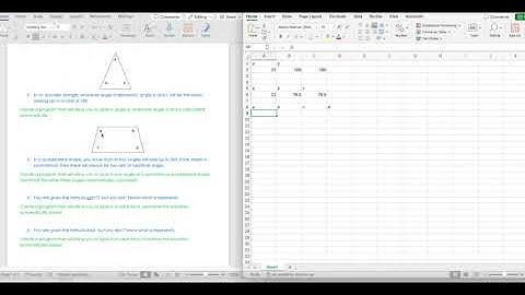 Using Microsoft Excel for Algebra